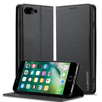 LC.IMEEKE Apple iPhone Frosted PU Wallet Phone Case