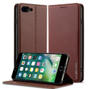 LC.IMEEKE Apple iPhone Frosted PU Wallet Phone Case