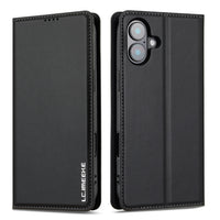 LC.IMEEKE Apple iPhone Frosted PU Wallet Phone Case