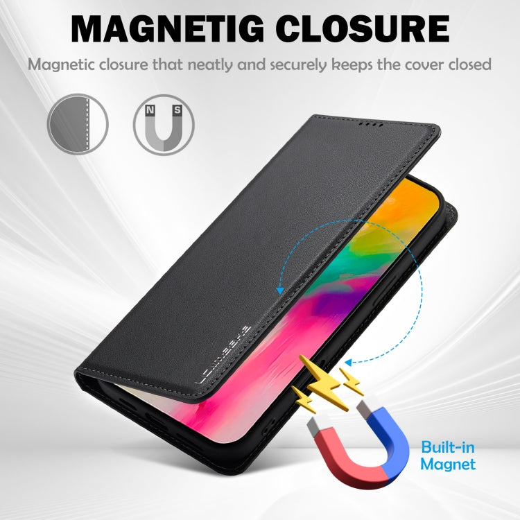 LC.IMEEKE Apple iPhone Frosted PU Wallet Phone Case