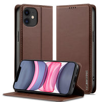 LC.IMEEKE Apple iPhone Frosted PU Wallet Phone Case