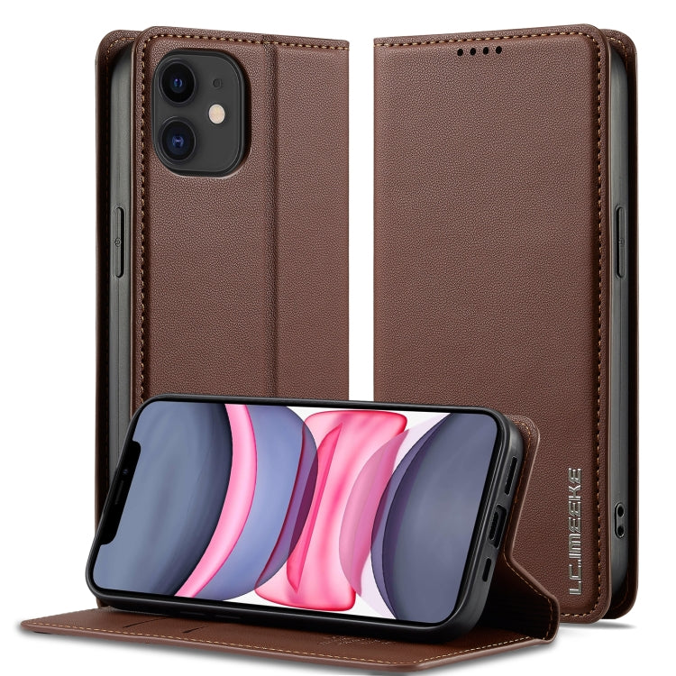 LC.IMEEKE Apple iPhone Frosted PU Wallet Phone Case