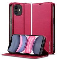 LC.IMEEKE Apple iPhone Frosted PU Wallet Phone Case