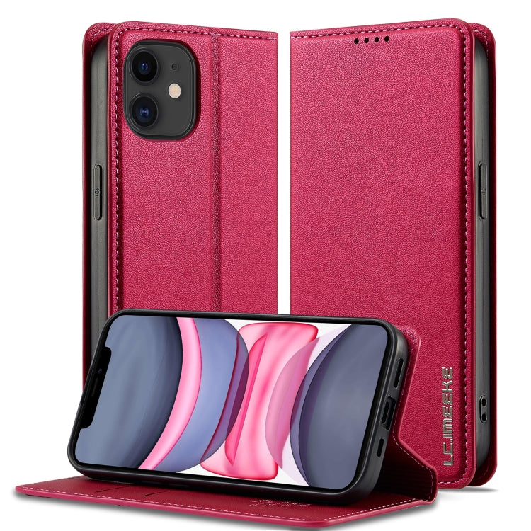 LC.IMEEKE Apple iPhone Frosted PU Wallet Phone Case
