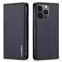 LC.IMEEKE Apple iPhone Frosted PU Wallet Phone Case