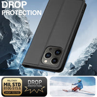 LC.IMEEKE Apple iPhone Frosted PU Wallet Phone Case