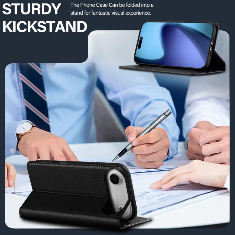 LC.IMEEKE Apple iPhone Frosted PU Wallet Phone Case