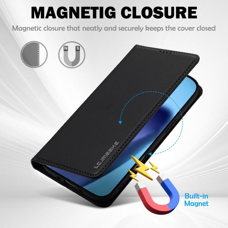 LC.IMEEKE Apple iPhone Frosted PU Wallet Phone Case