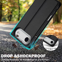 LC.IMEEKE Apple iPhone Frosted PU Wallet Phone Case