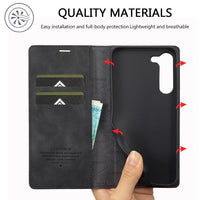 LC.IMEEKE Samsung Galaxy Magnetic Leather Flip Phone Case