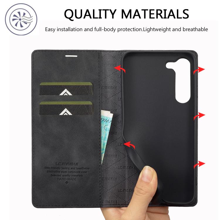 LC.IMEEKE Samsung Galaxy Magnetic Leather Flip Phone Case