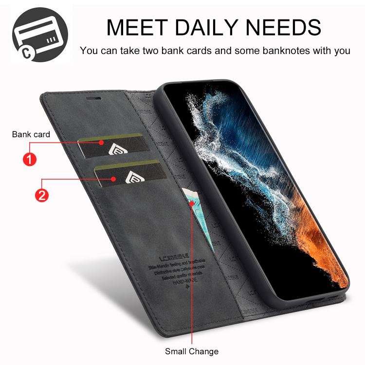LC.IMEEKE Samsung Galaxy Magnetic Leather Flip Phone Case