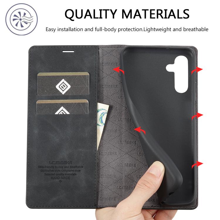 LC.IMEEKE Samsung Galaxy Magnetic Leather Flip Phone Case