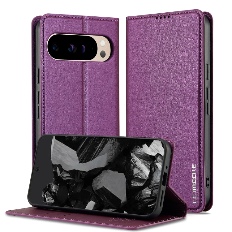 LC.IMEEKE Google Pixel Frosted PU Wallet Phone Case