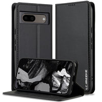 LC.IMEEKE Google Pixel Frosted PU Wallet Phone Case