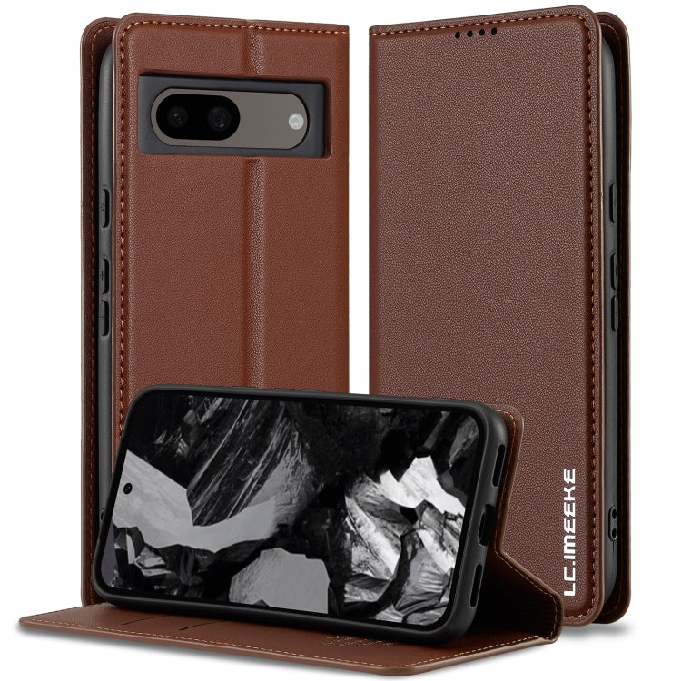 LC.IMEEKE Google Pixel Frosted PU Wallet Phone Case