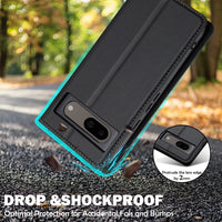 LC.IMEEKE Google Pixel Frosted PU Wallet Phone Case