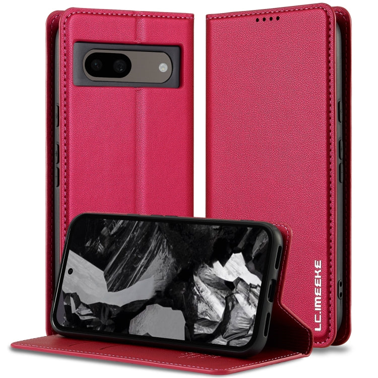 LC.IMEEKE Google Pixel Frosted PU Wallet Phone Case