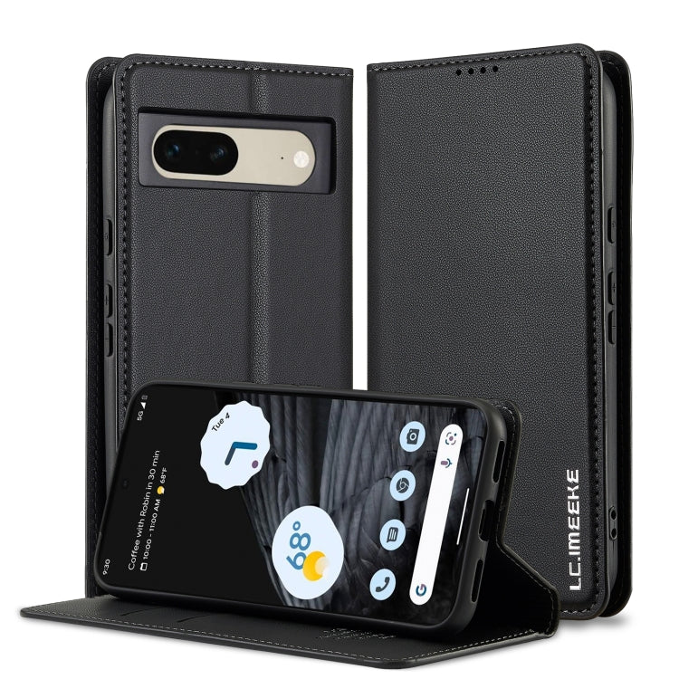 LC.IMEEKE Google Pixel Frosted PU Wallet Phone Case
