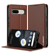 LC.IMEEKE Google Pixel Frosted PU Wallet Phone Case
