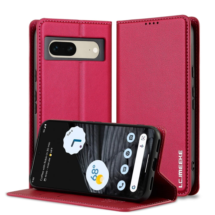 LC.IMEEKE Google Pixel Frosted PU Wallet Phone Case