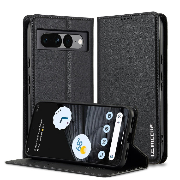 LC.IMEEKE Google Pixel Frosted PU Wallet Phone Case