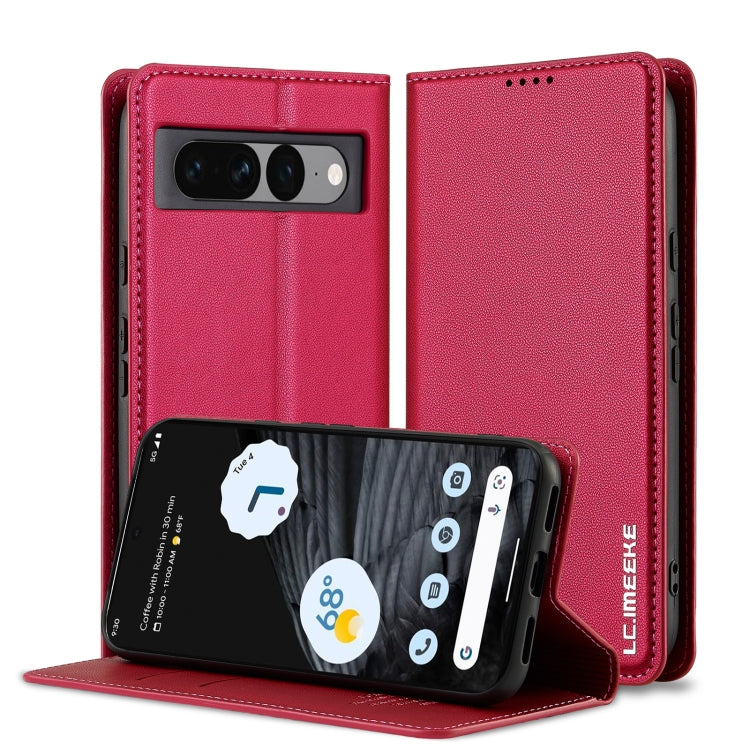 LC.IMEEKE Google Pixel Frosted PU Wallet Phone Case