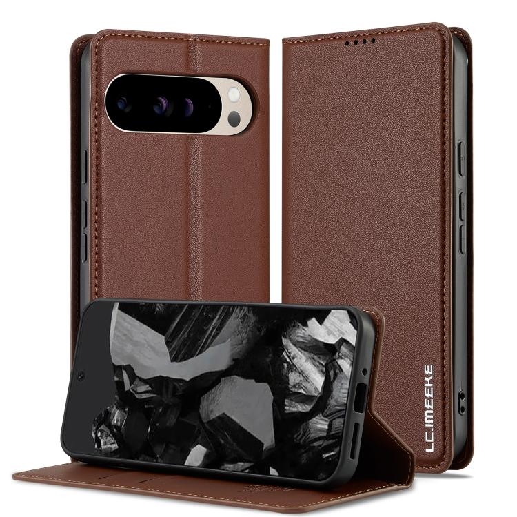 LC.IMEEKE Google Pixel Frosted PU Wallet Phone Case