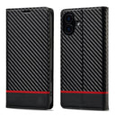 LC.IMEEKE Apple iPhone Carbon Fiber Pattern Leather Phone Case
