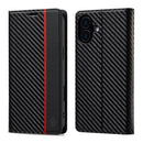 LC.IMEEKE Apple iPhone Carbon Fiber Pattern Leather Phone Case