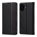 LC.IMEEKE Apple iPhone Carbon Fiber Pattern Leather Phone Case
