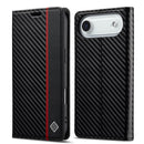 LC.IMEEKE Apple iPhone Carbon Fiber Pattern Leather Phone Case