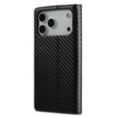 LC.IMEEKE Apple iPhone Carbon Fiber Pattern Leather Phone Case