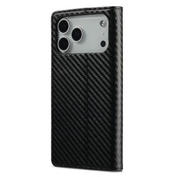 LC.IMEEKE Apple iPhone Carbon Fiber Pattern Leather Phone Case