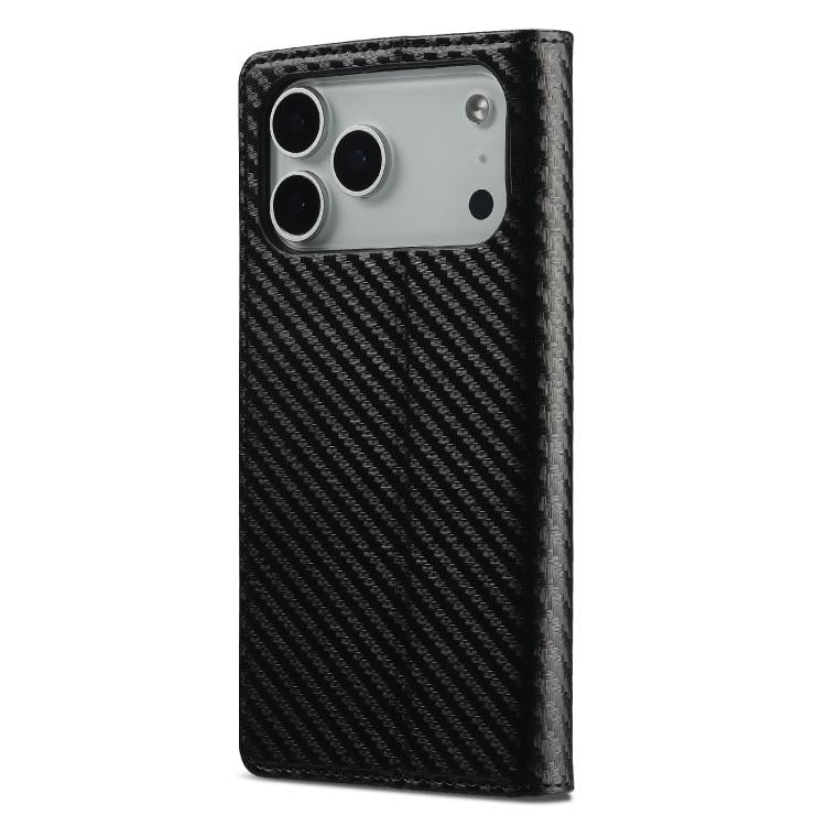 LC.IMEEKE Apple iPhone Carbon Fiber Pattern Leather Phone Case