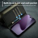 LC.IMEEKE Apple iPhone Carbon Fiber Pattern Leather Phone Case