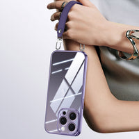 SULADA Apple iPhone Clear Phone Case with Wrist Strap