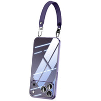 SULADA Apple iPhone Clear TPU Phone Case with Wrist Strap