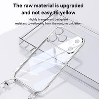 SULADA Apple iPhone Clear Phone Case with Wrist Strap