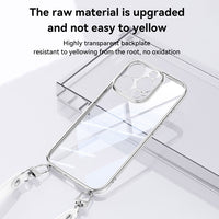 SULADA Apple iPhone Clear Phone Case with Wrist Strap