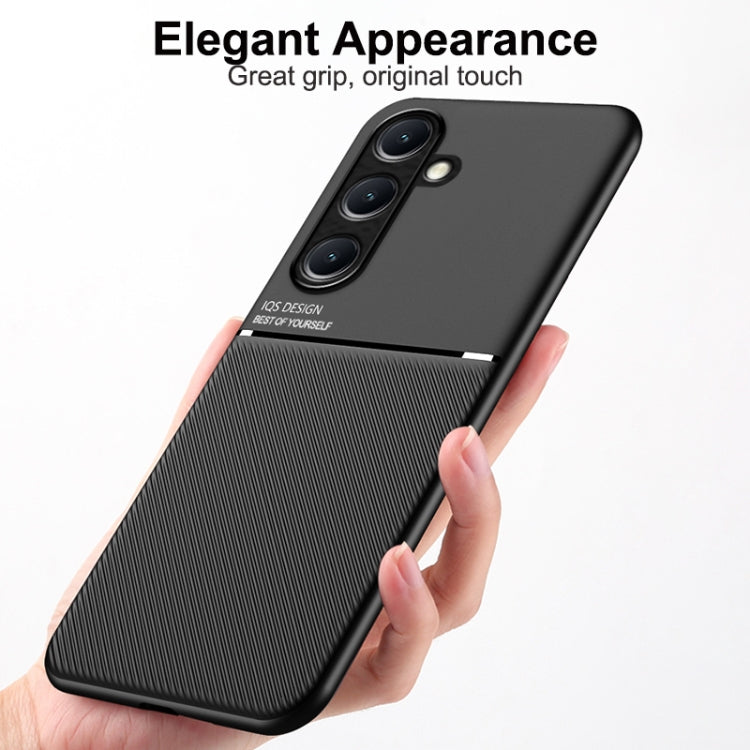 Classic Tilt Strip Grain Magnetic PC Hybrid TPU Phone Case, For Samsung Galaxy A16 4G, For Samsung Galaxy A06 4G