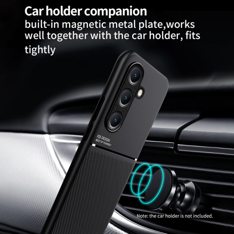 Classic Tilt Strip Grain Magnetic PC Hybrid TPU Phone Case, For Samsung Galaxy A16 4G, For Samsung Galaxy A06 4G
