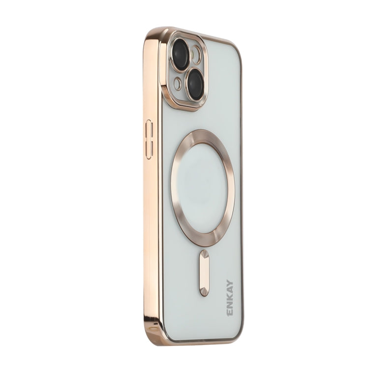 ENKAY Apple iPhone 15 Shockproof Magsafe Clear Phone Case