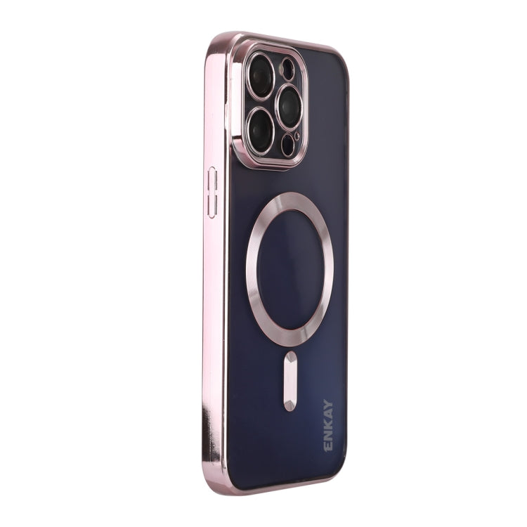 ENKAY Apple iPhone 15 Shockproof Magsafe Clear Phone Case