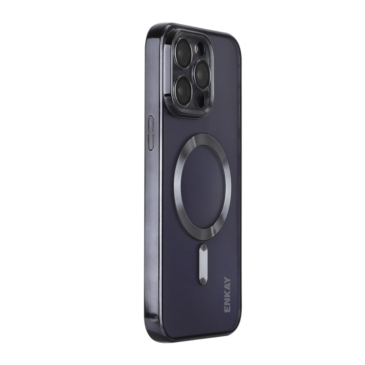 ENKAY Apple iPhone 15 Shockproof Magsafe Clear Phone Case