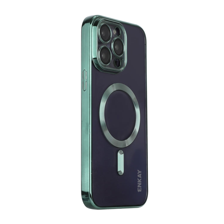 ENKAY Apple iPhone 15 Shockproof Magsafe Clear Phone Case