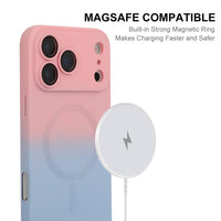 ENKAY Apple iPhone MagSafe Rainbow Gradient Silicone Phone Case