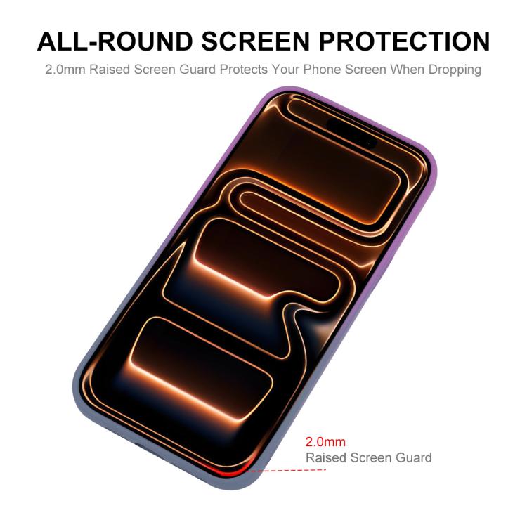 ENKAY Apple iPhone MagSafe Rainbow Gradient Silicone Phone Case