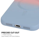 ENKAY Apple iPhone MagSafe Rainbow Gradient Silicone Phone Case