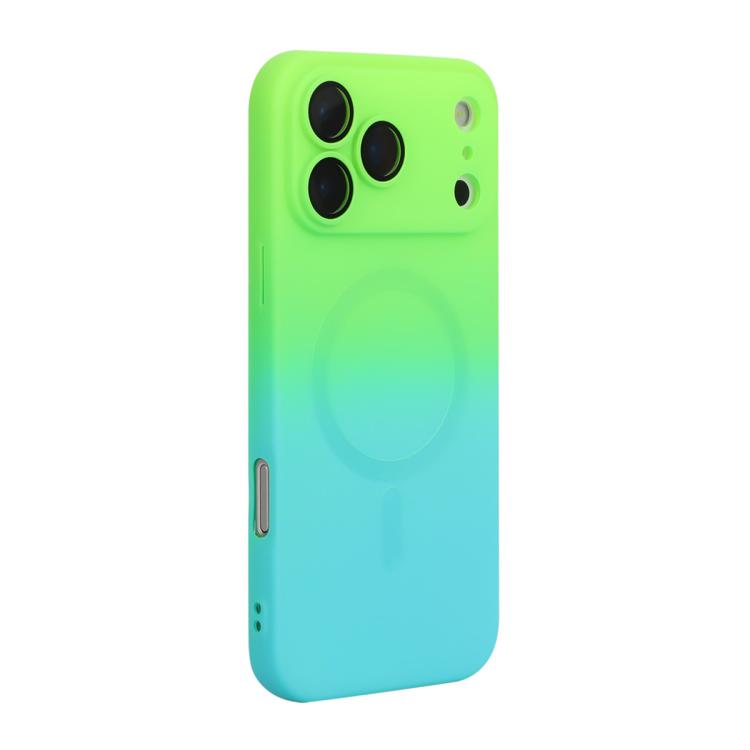 ENKAY Apple iPhone MagSafe Rainbow Gradient Silicone Phone Case